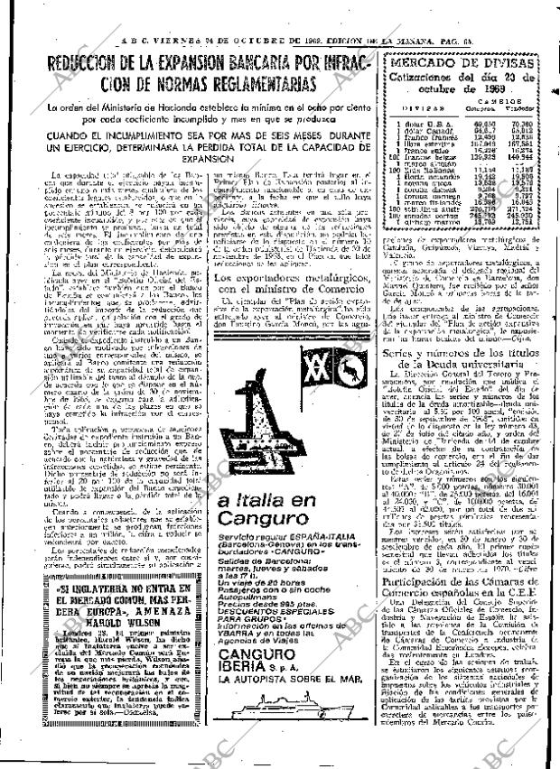 ABC MADRID 24-10-1969 página 65