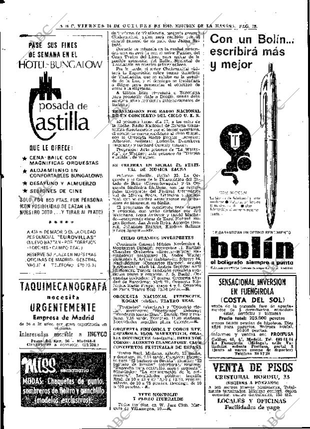 ABC MADRID 24-10-1969 página 78