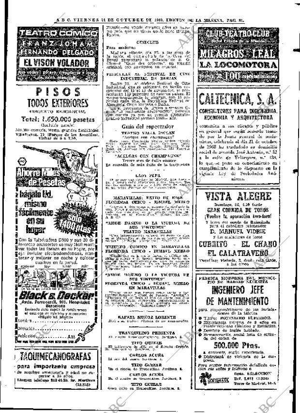 ABC MADRID 24-10-1969 página 81