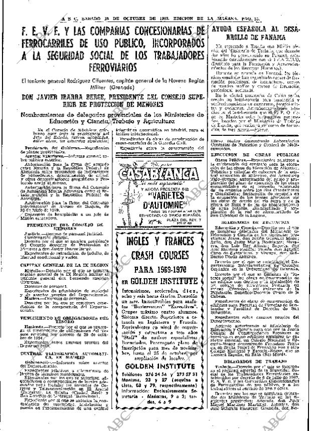 ABC MADRID 25-10-1969 página 35