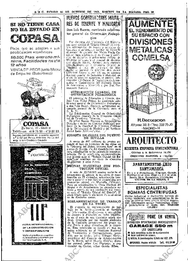ABC MADRID 25-10-1969 página 38