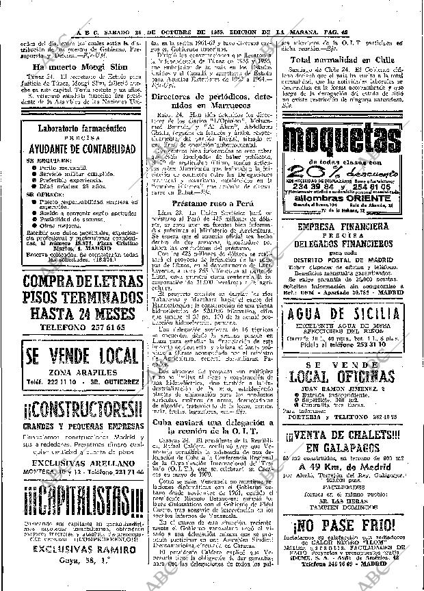 ABC MADRID 25-10-1969 página 46