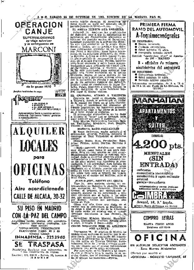 ABC MADRID 25-10-1969 página 86