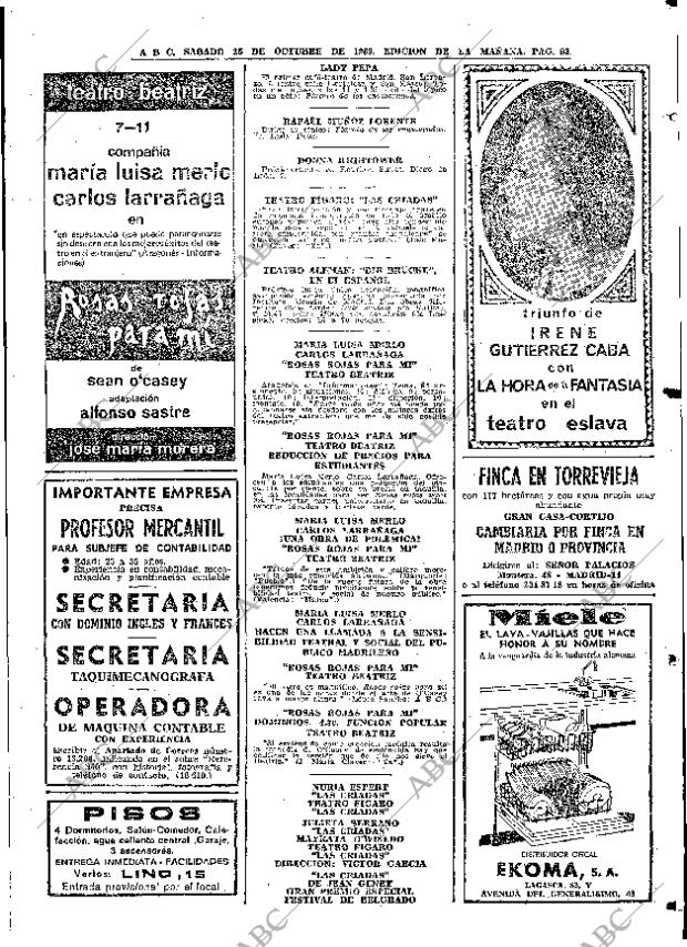 ABC MADRID 25-10-1969 página 93