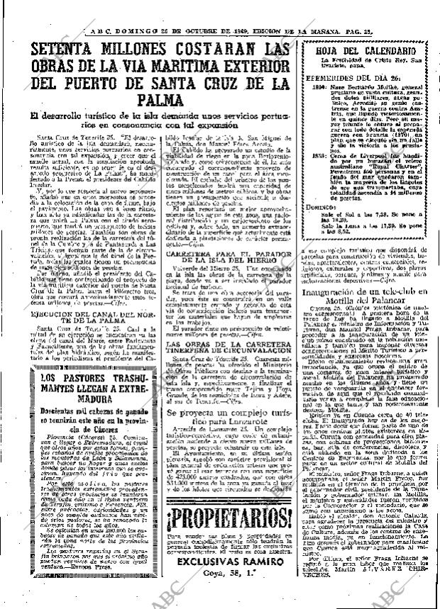 ABC MADRID 26-10-1969 página 35