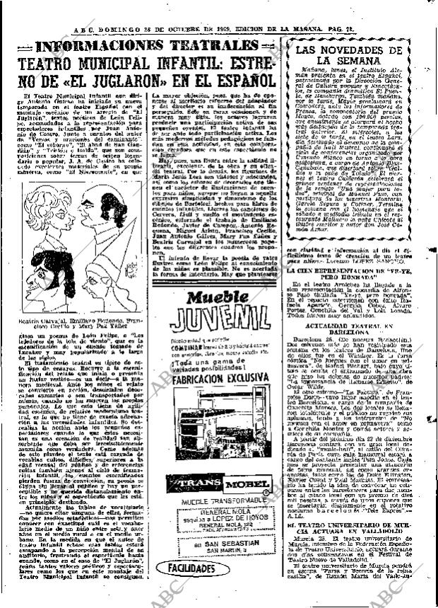 ABC MADRID 26-10-1969 página 73