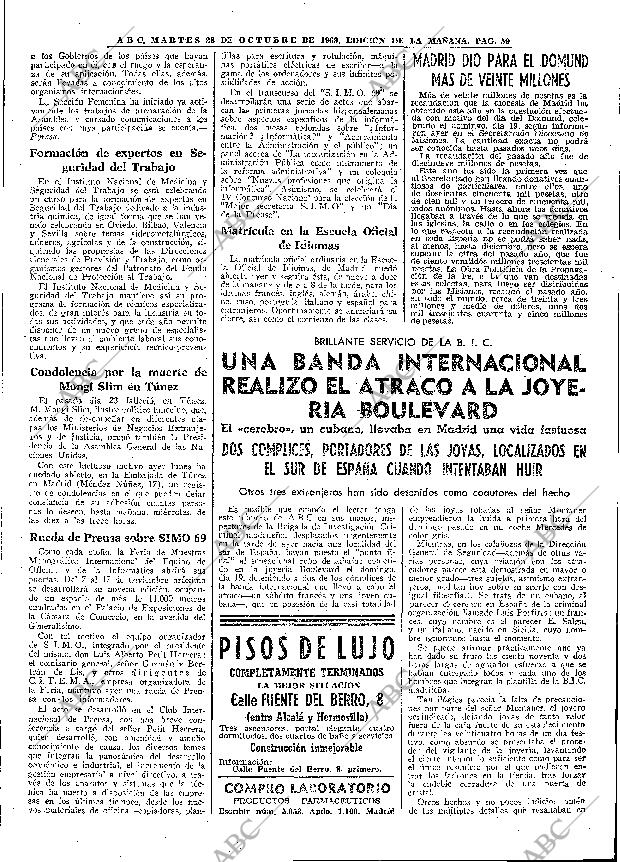 ABC MADRID 28-10-1969 página 59