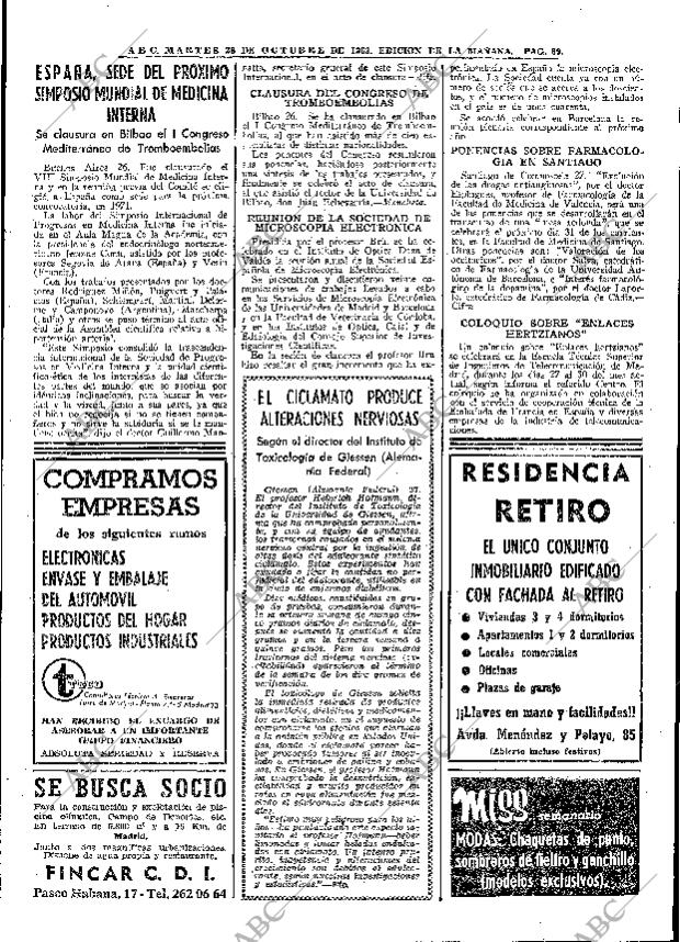 ABC MADRID 28-10-1969 página 69