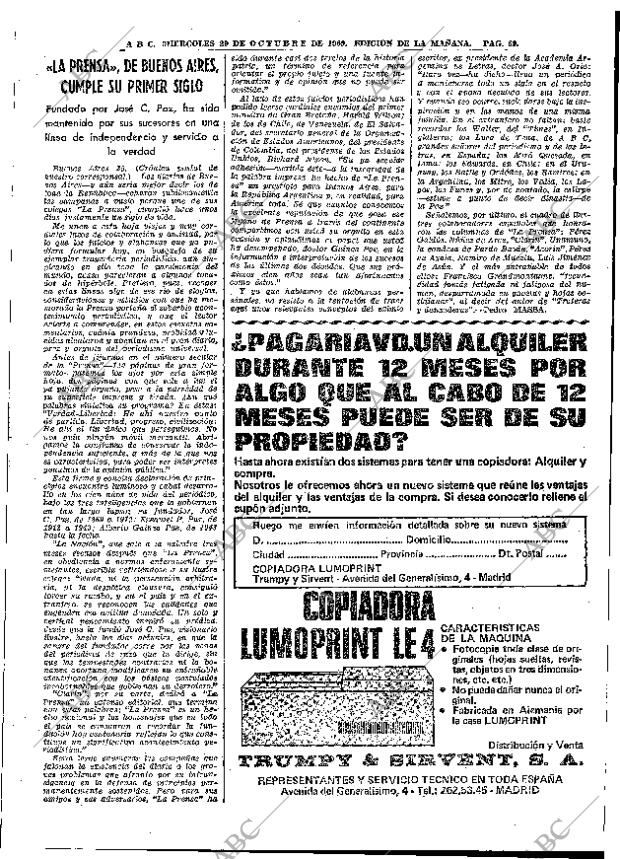 ABC MADRID 29-10-1969 página 69