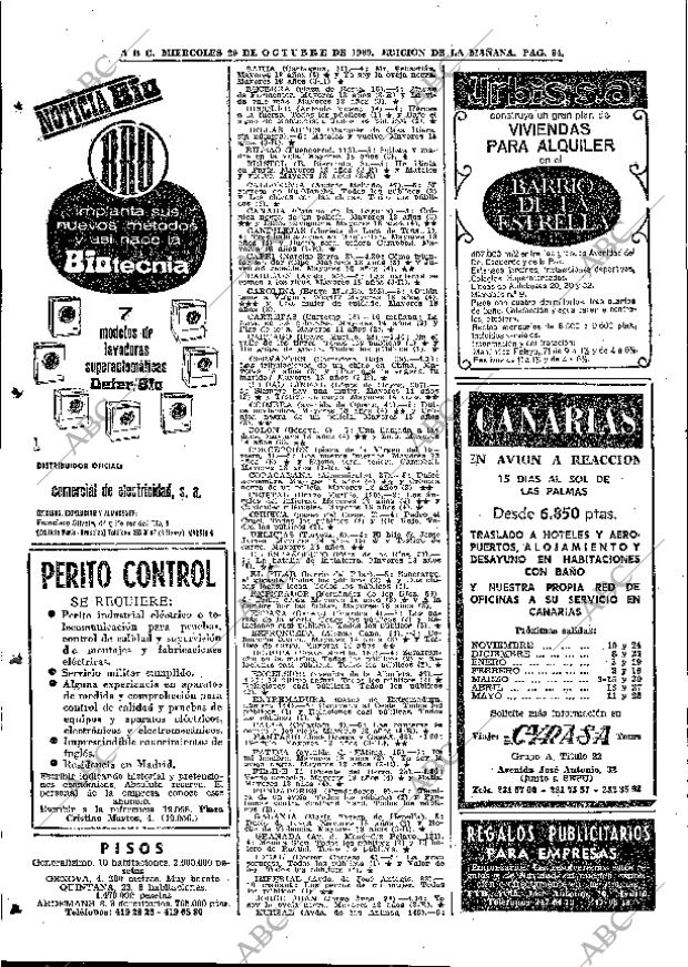 ABC MADRID 29-10-1969 página 94