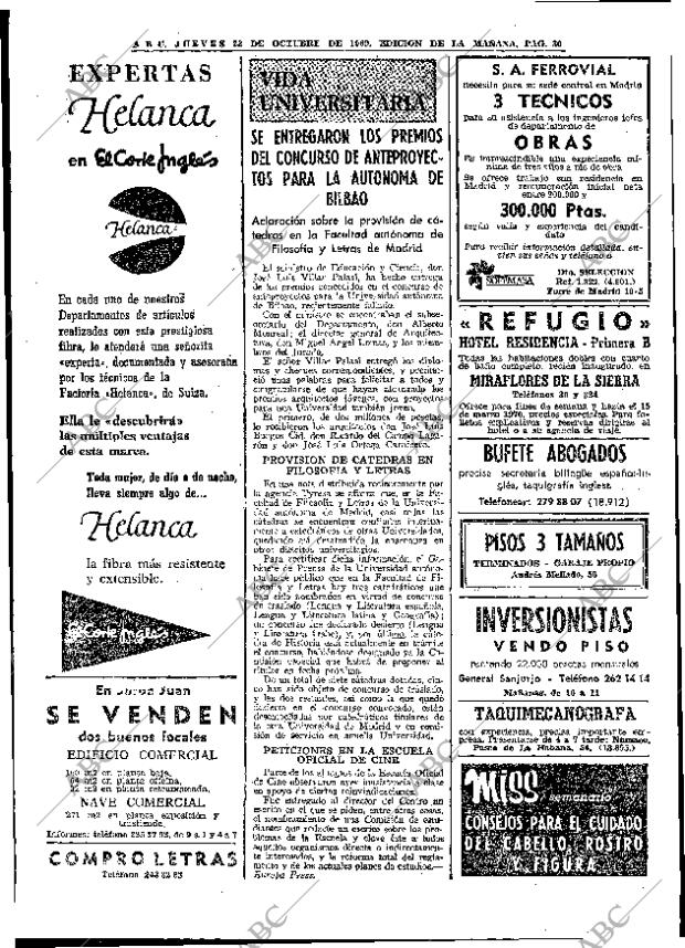 ABC MADRID 30-10-1969 página 30