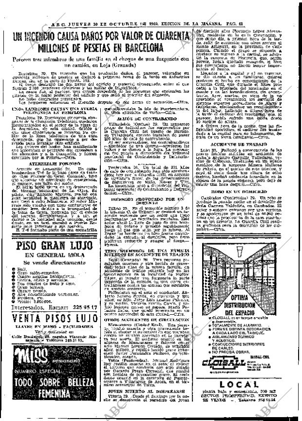ABC MADRID 30-10-1969 página 41