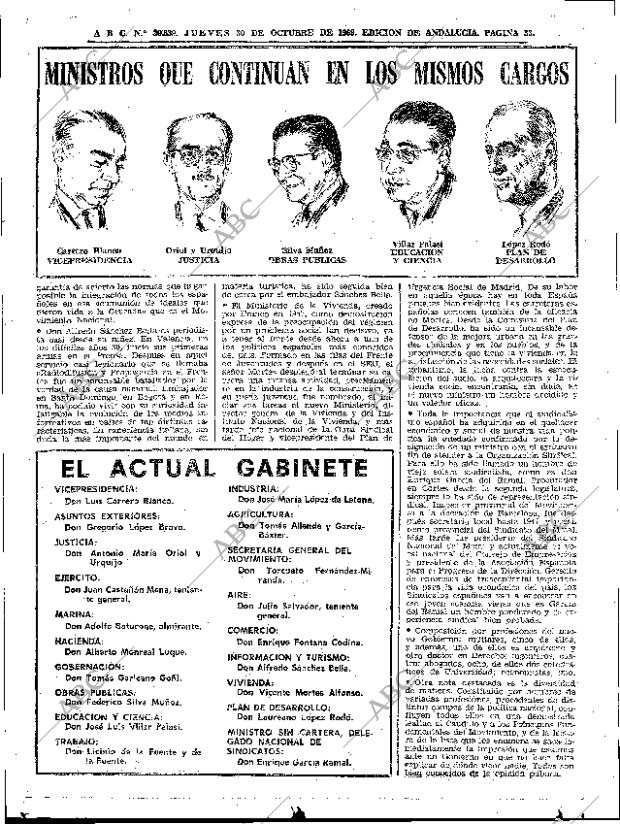 ABC SEVILLA 30-10-1969 página 33