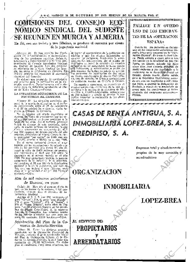 ABC MADRID 31-10-1969 página 47