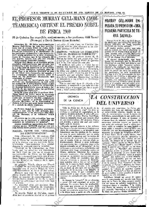 ABC MADRID 31-10-1969 página 65