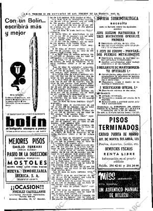ABC MADRID 31-10-1969 página 70