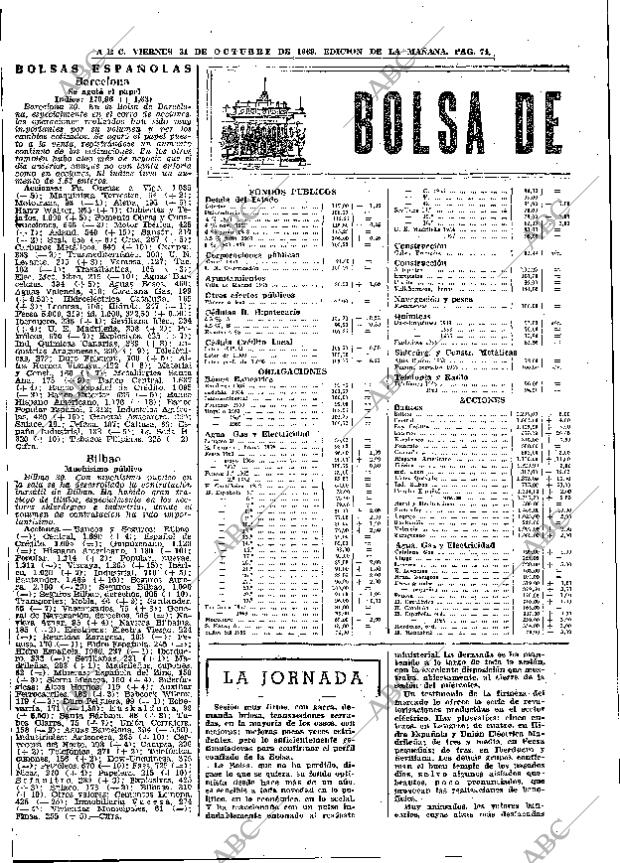 ABC MADRID 31-10-1969 página 74