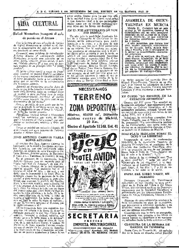 ABC MADRID 01-11-1969 página 59