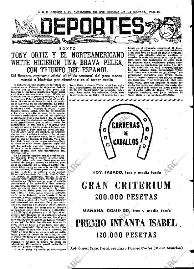 ABC MADRID 01-11-1969 página 69