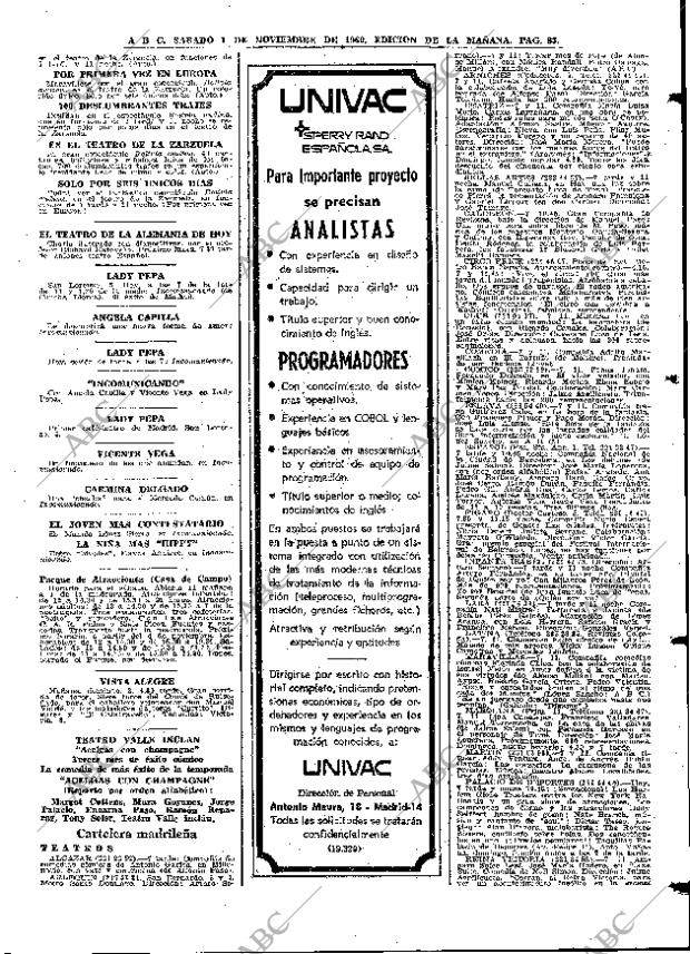 ABC MADRID 01-11-1969 página 83