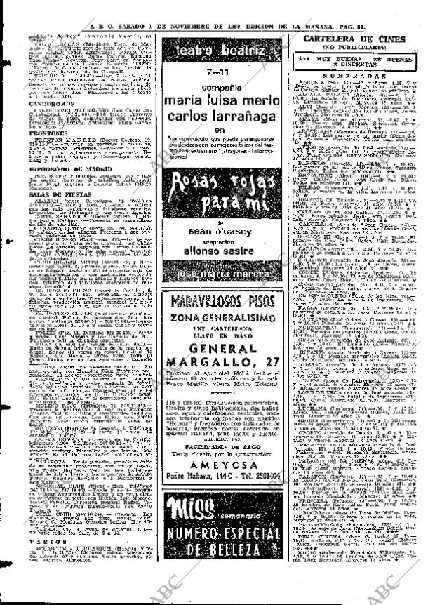 ABC MADRID 01-11-1969 página 84