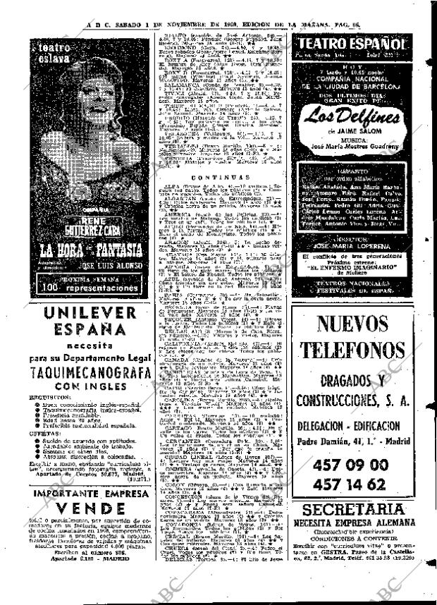 ABC MADRID 01-11-1969 página 85