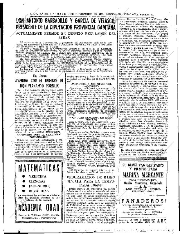 ABC SEVILLA 01-11-1969 página 51