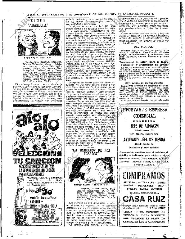 ABC SEVILLA 01-11-1969 página 60