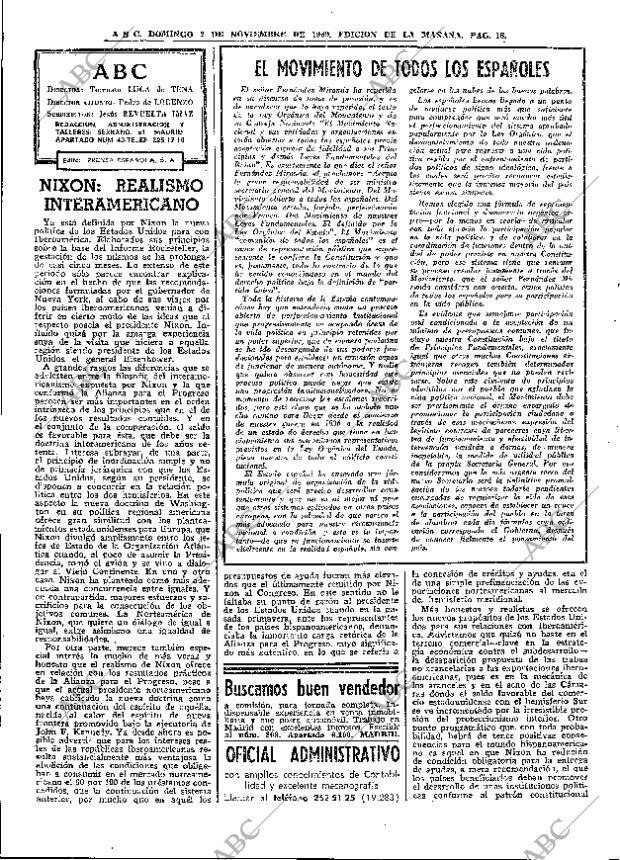 ABC MADRID 02-11-1969 página 18