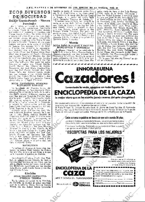 ABC MADRID 04-11-1969 página 49