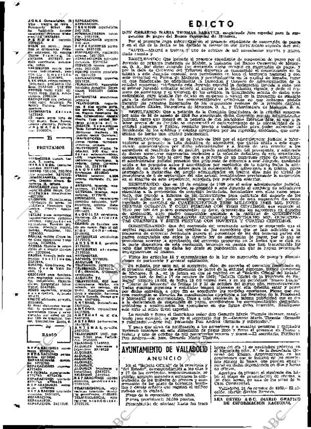 ABC MADRID 05-11-1969 página 116