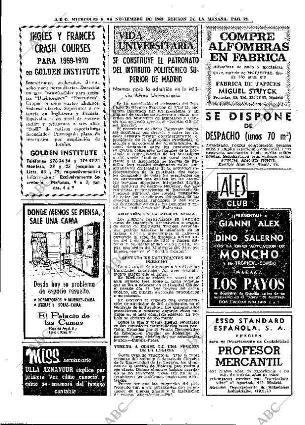 ABC MADRID 05-11-1969 página 38