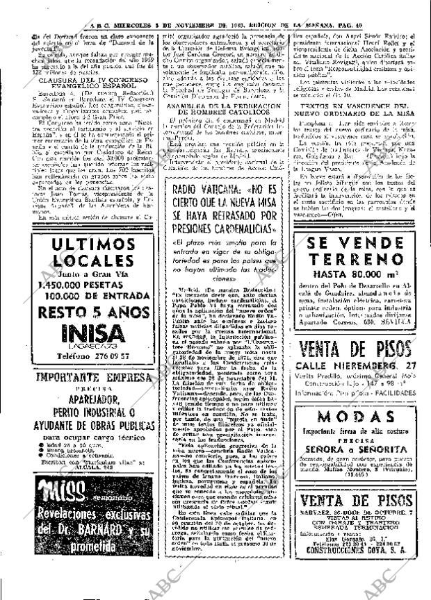 ABC MADRID 05-11-1969 página 40