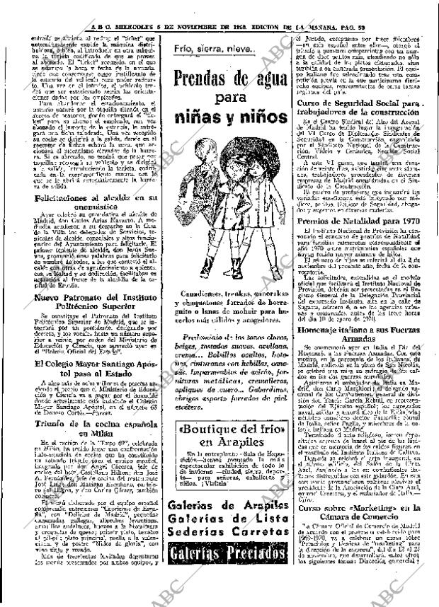 ABC MADRID 05-11-1969 página 58