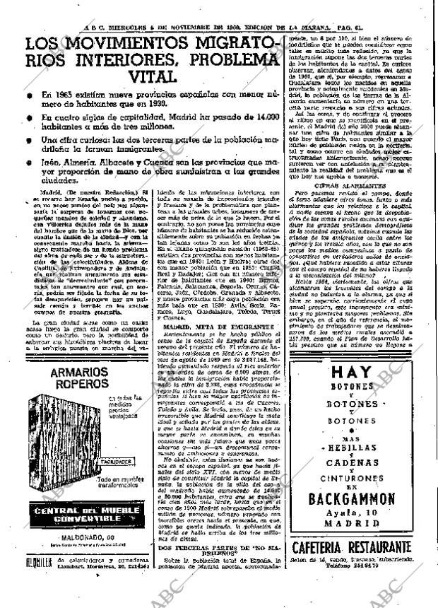 ABC MADRID 05-11-1969 página 61