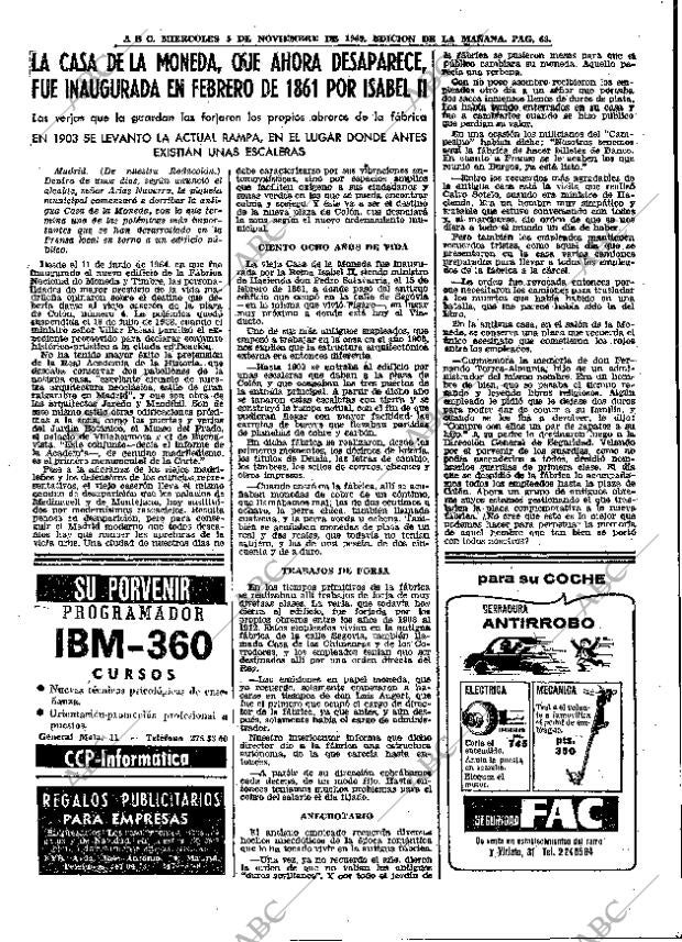 ABC MADRID 05-11-1969 página 63