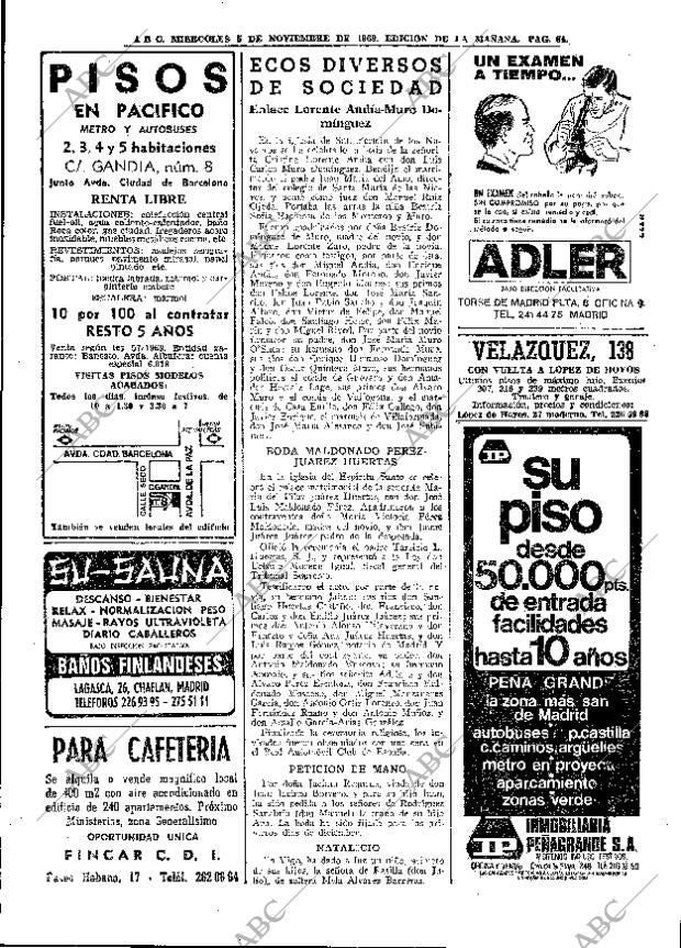 ABC MADRID 05-11-1969 página 64