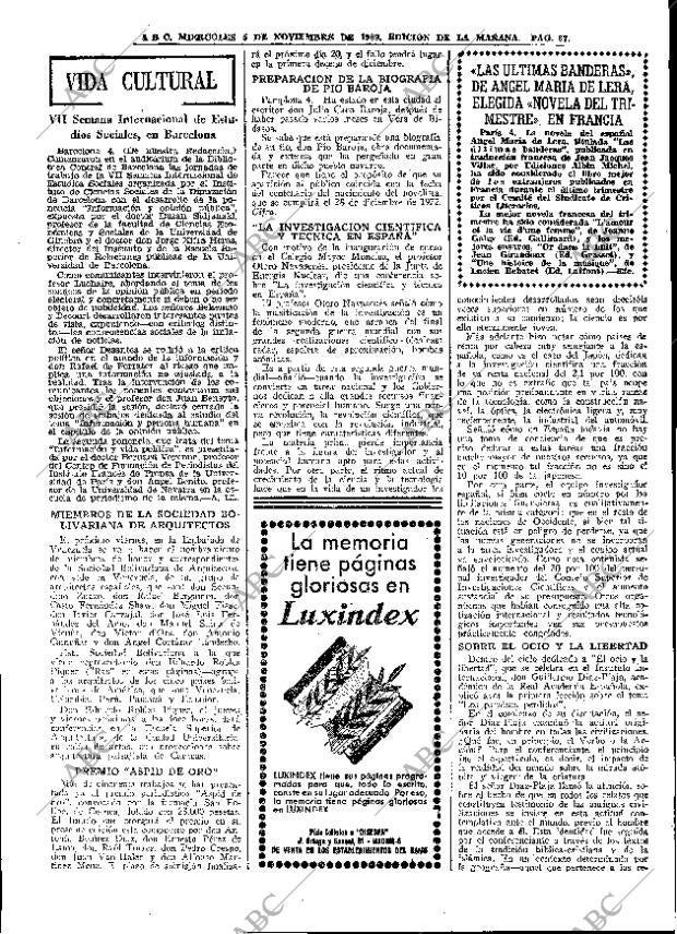 ABC MADRID 05-11-1969 página 67