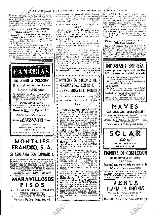 ABC MADRID 05-11-1969 página 70