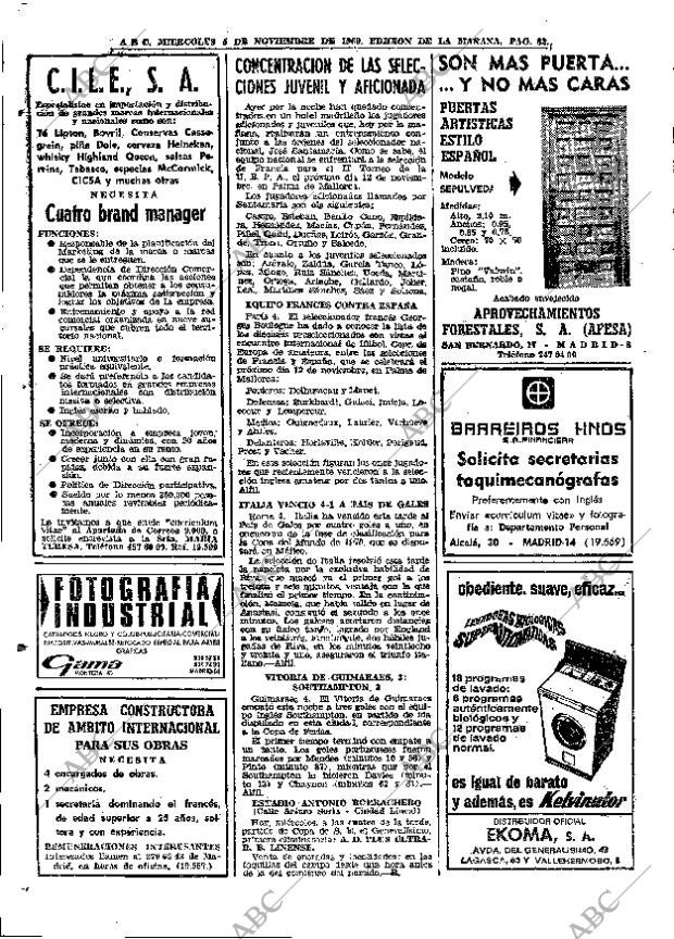 ABC MADRID 05-11-1969 página 82