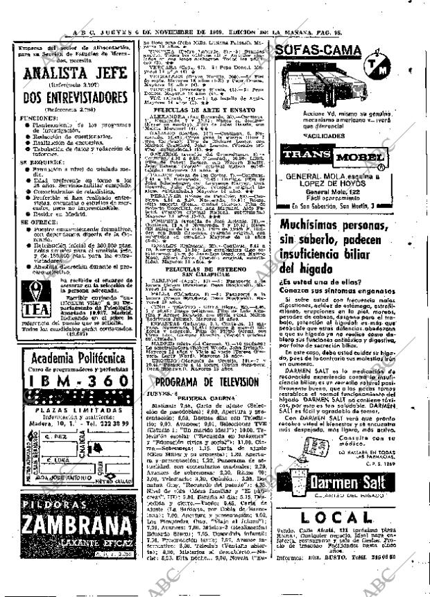 ABC MADRID 06-11-1969 página 95