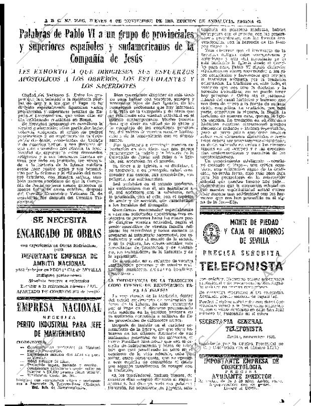 ABC SEVILLA 06-11-1969 página 43