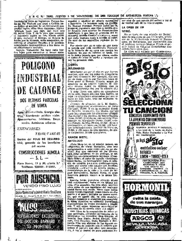 ABC SEVILLA 06-11-1969 página 74