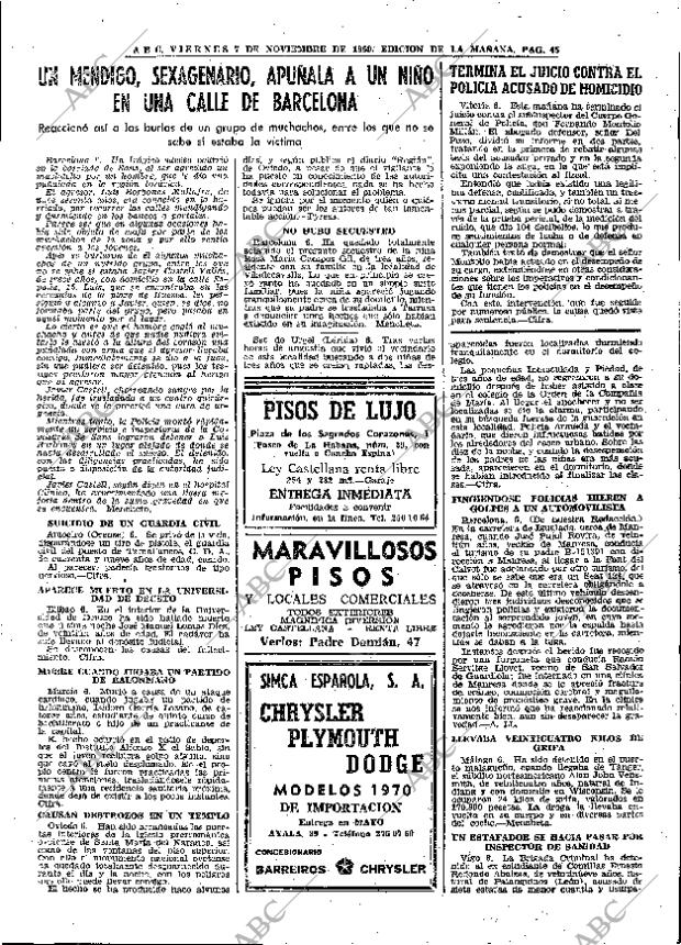 ABC MADRID 07-11-1969 página 45