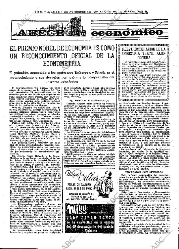 ABC MADRID 07-11-1969 página 71