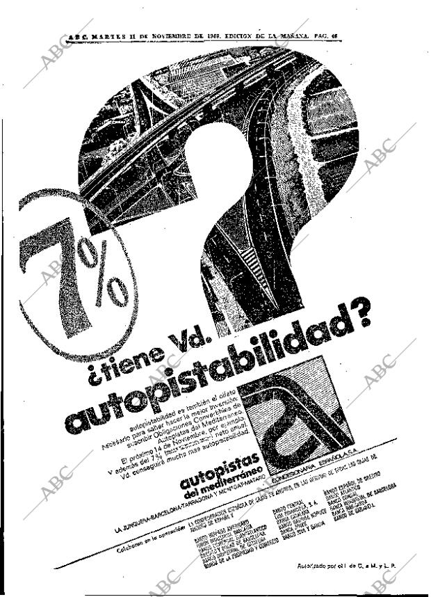 ABC MADRID 11-11-1969 página 46
