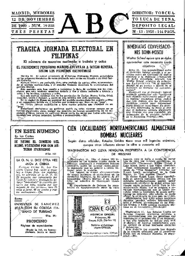 ABC MADRID 12-11-1969 página 25