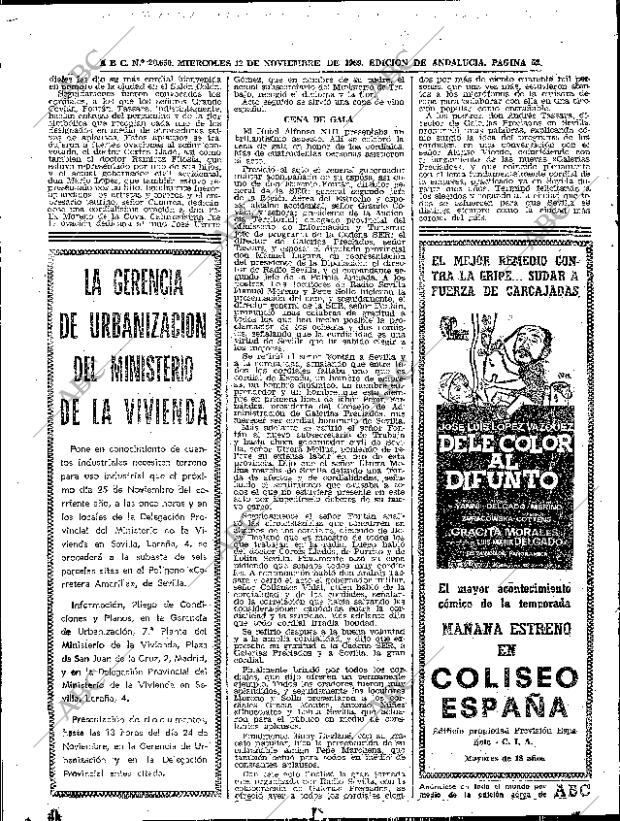 ABC SEVILLA 12-11-1969 página 52