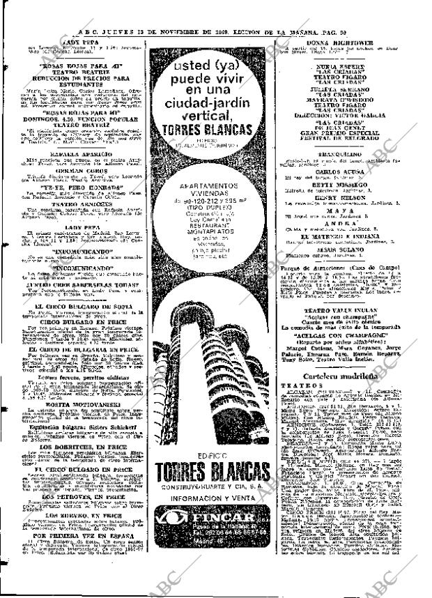 ABC MADRID 13-11-1969 página 90