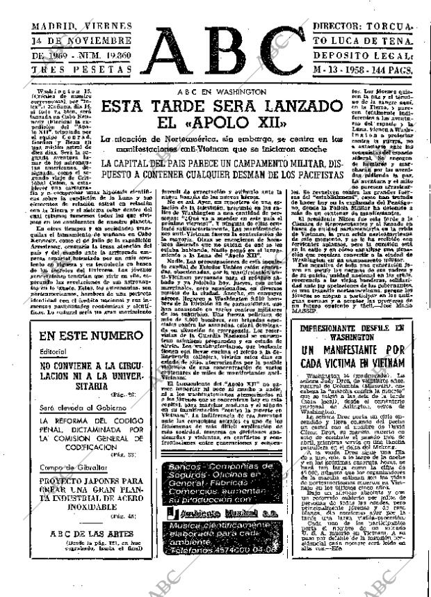 ABC MADRID 14-11-1969 página 25